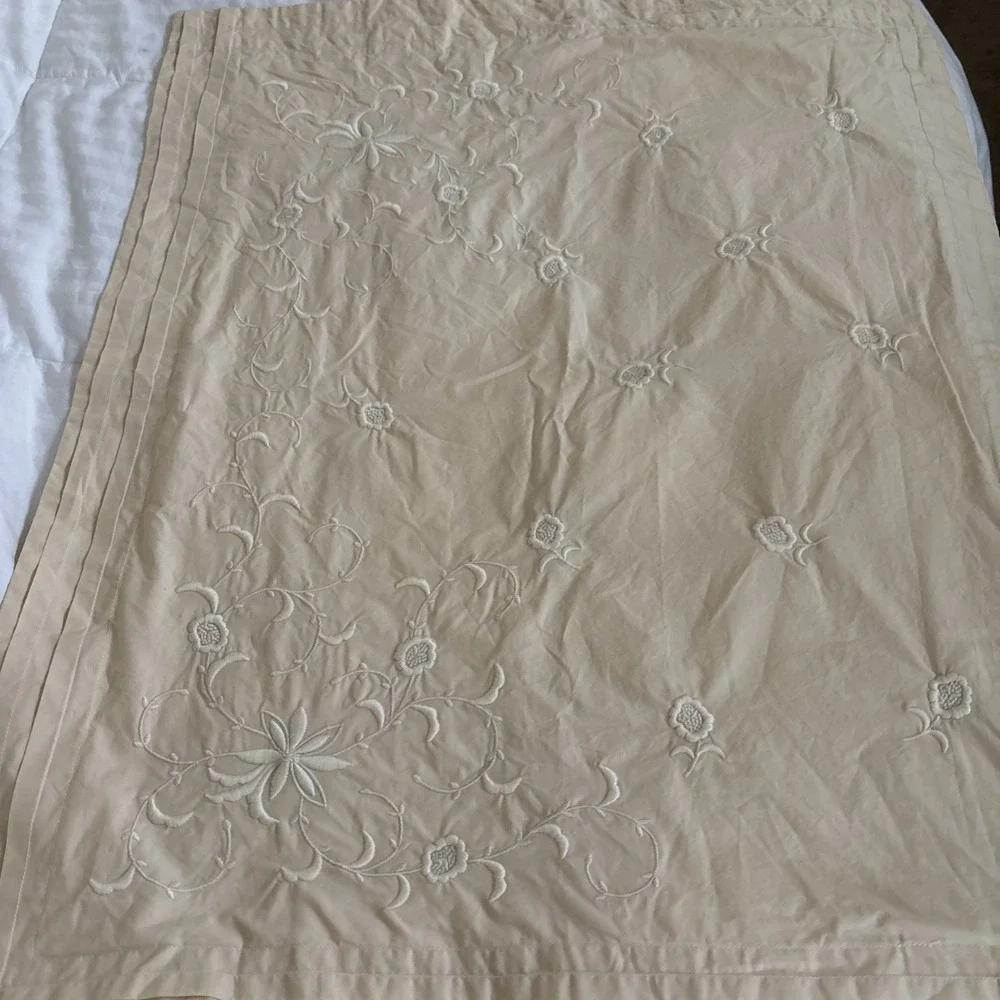 Lauren Ralph Lauren SHETLAND MANOR embroidered Std pillow sham‎ case 30 x24 EUC - Picture 8 of 12